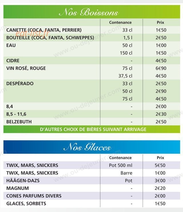 La Pizza Solinoise — carte page 5
