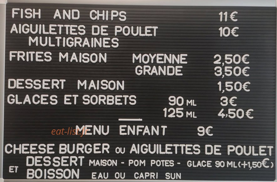 Au Burger Voyageur — carte page 2