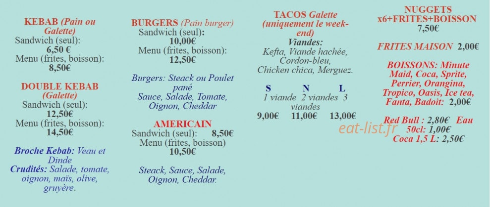 Chez Gepetto — carte page 1