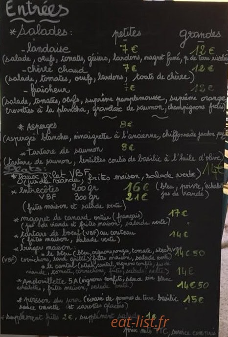 Le Pédalo — carte page 1