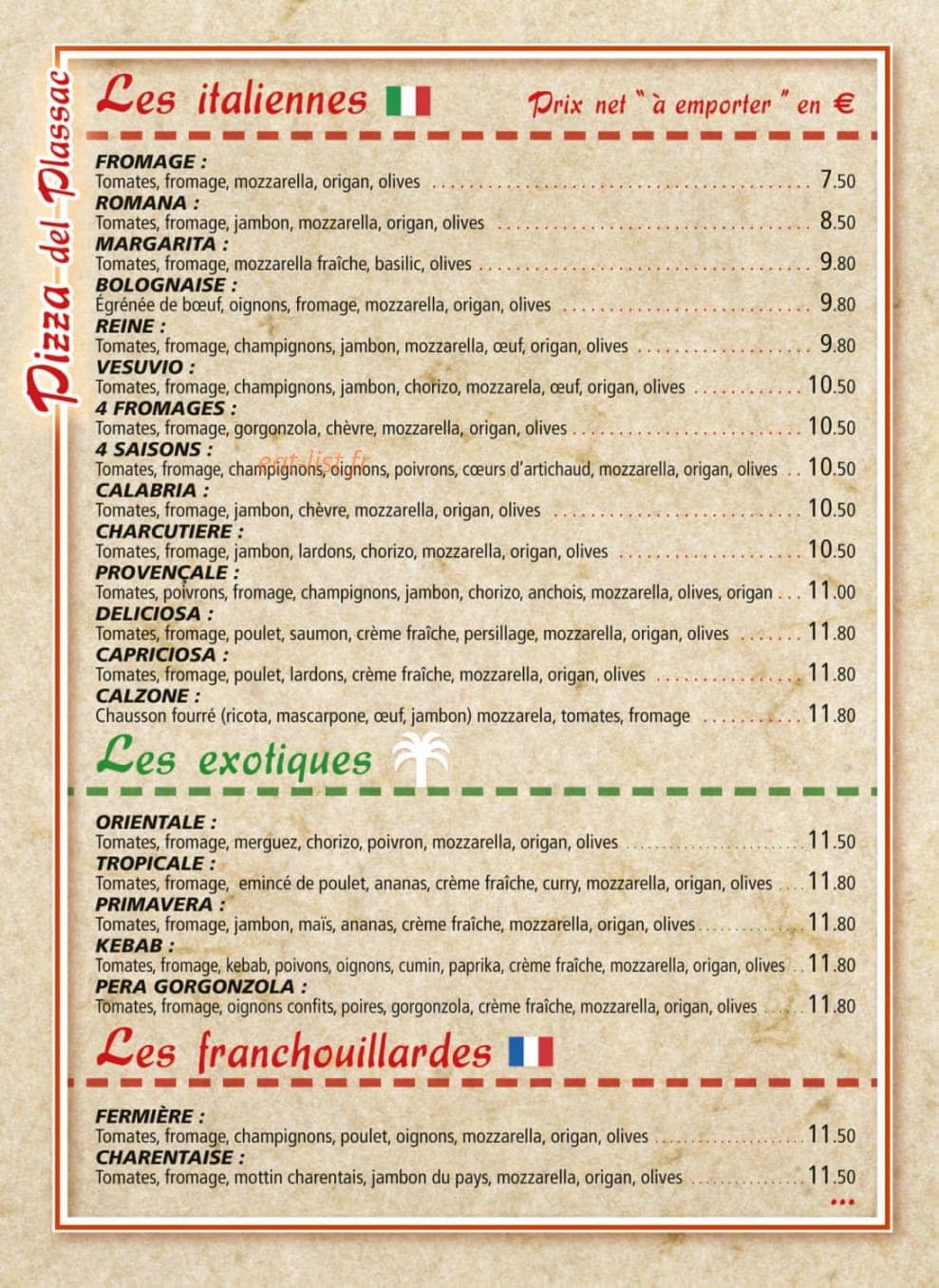 Pizza del plassac — carte page 3