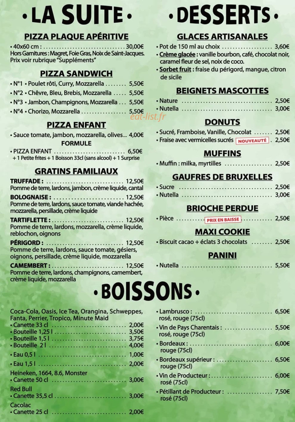 Pizza Don Giovanni — carte page 4