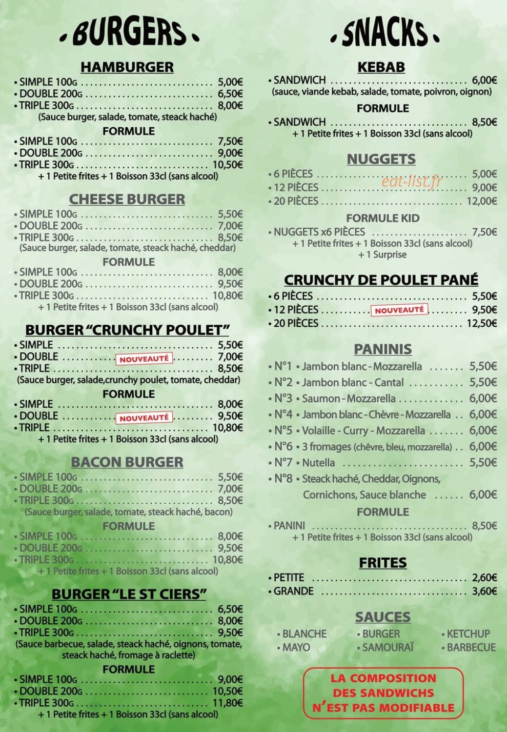 Pizza Don Giovanni — carte page 3