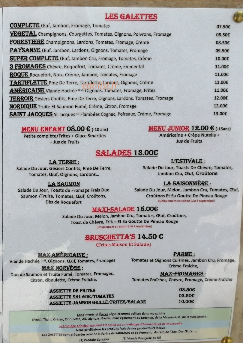La Daugaterie — carte page 1