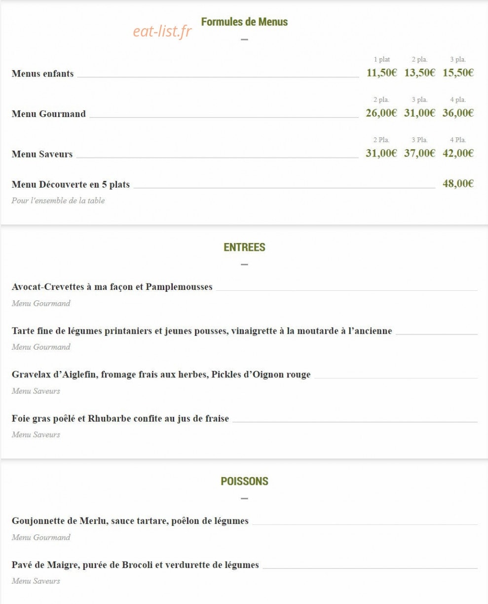 Domaine du Seudre — carte page 1