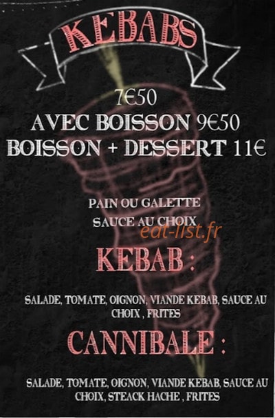 Le Mange Debout — carte page 1