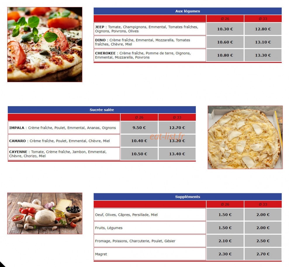 M3 pizza — carte page 3