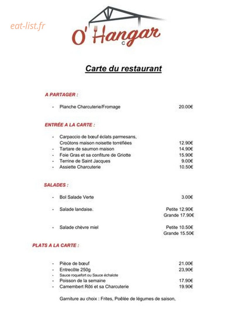 O'Hangar — carte page 1