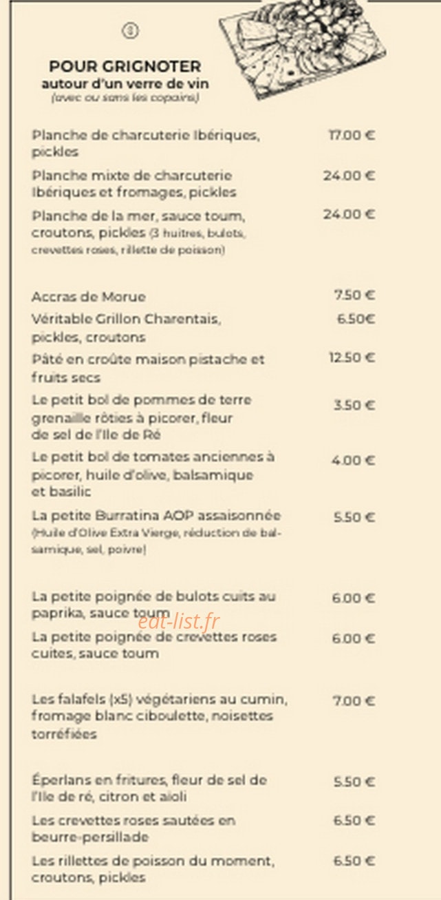 L'Instant Cave — carte page 5