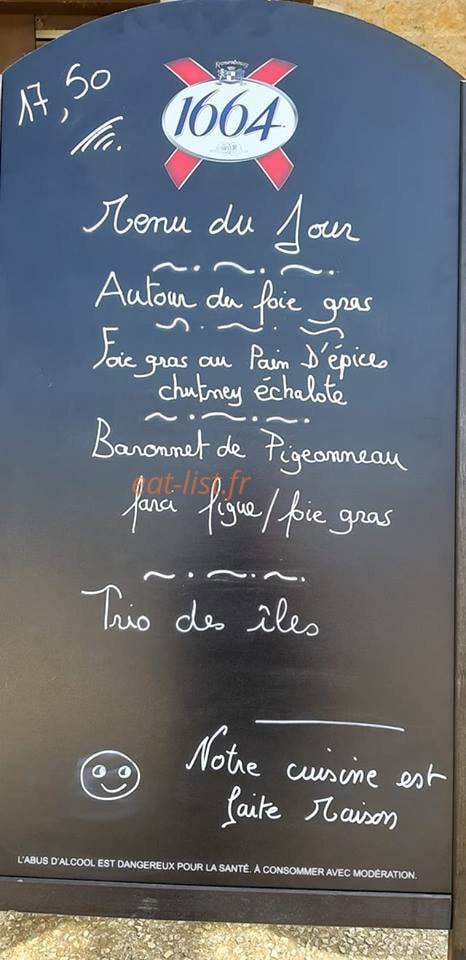 Auberge du Bon Accueil — carte page 1