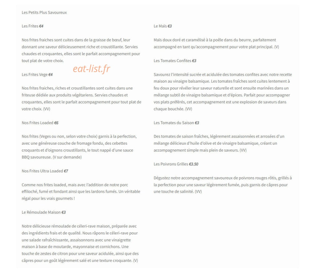 Le Cochon Truffier — carte page 3