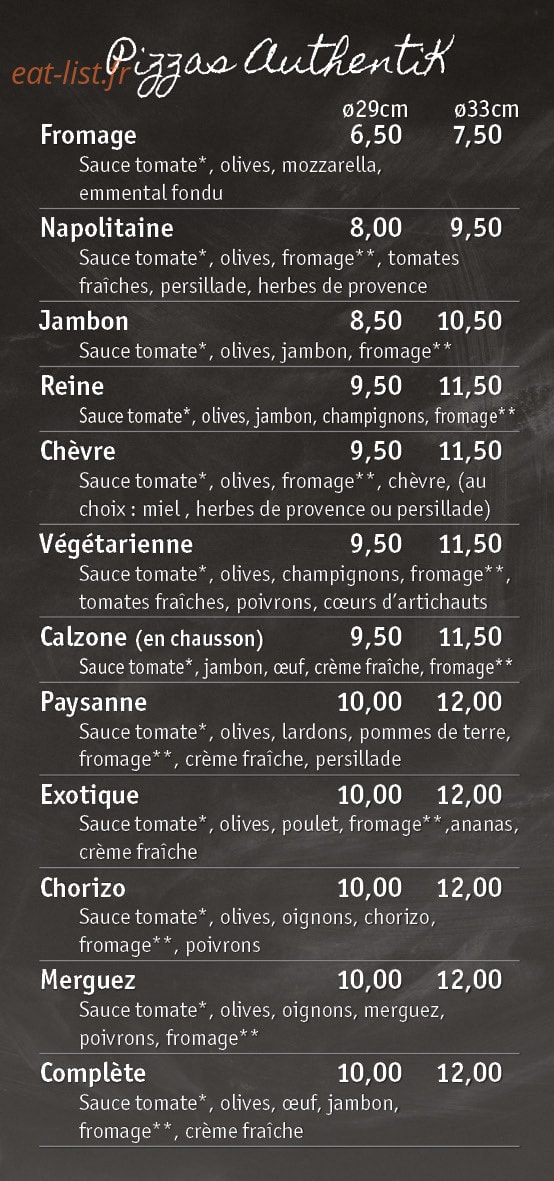 Kpizz — carte page 3