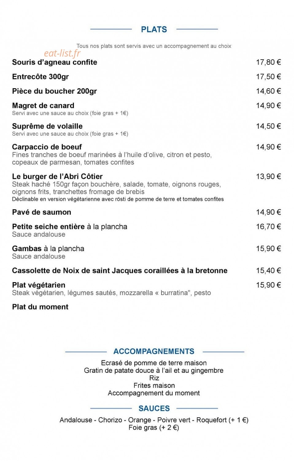 L'Abri côtier — carte page 7