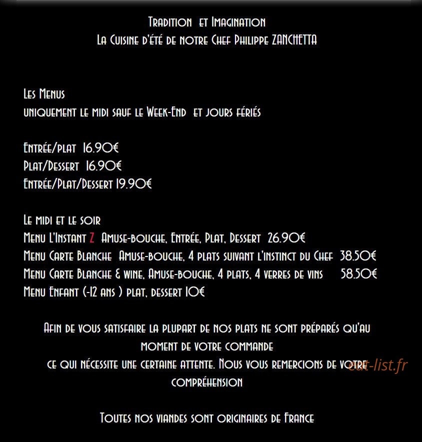 L'instant Z — carte page 1