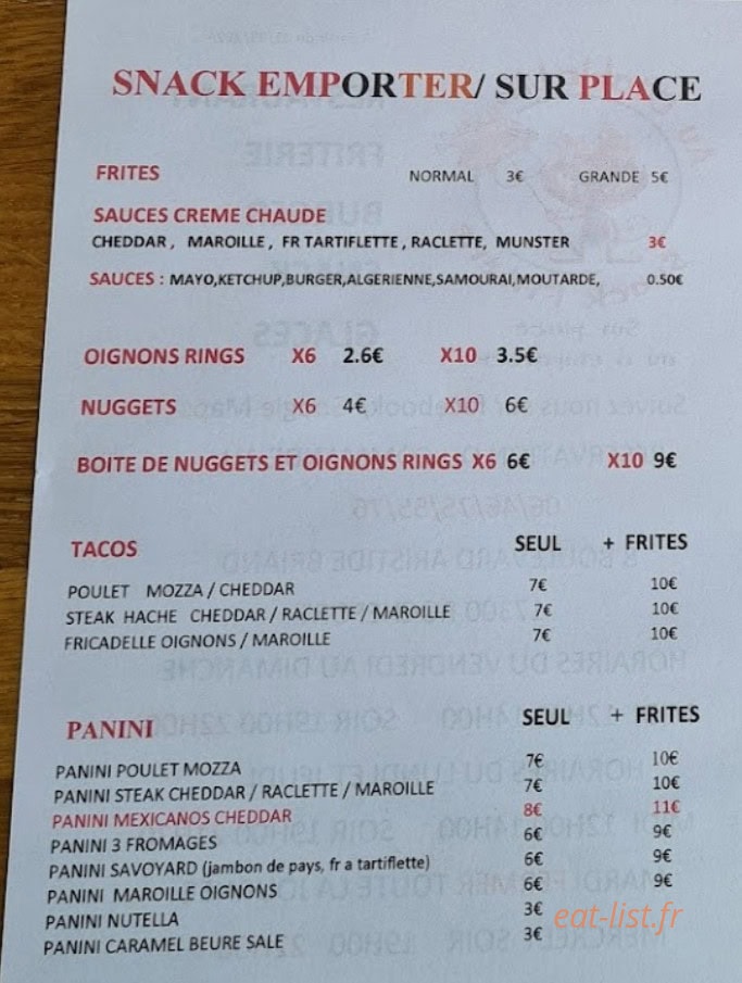 Au Diablotin — carte page 2