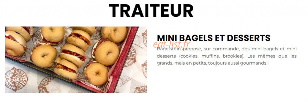 Bagelstein — carte page 10