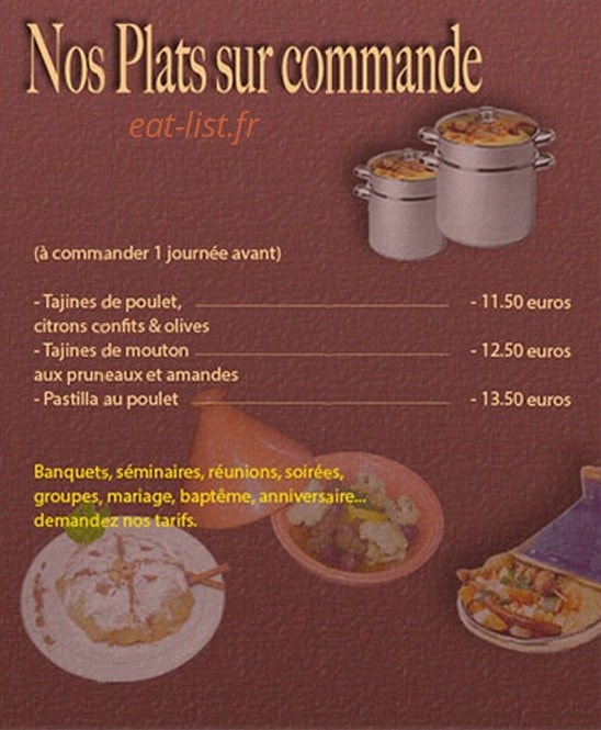 Couscous Délices — carte page 2