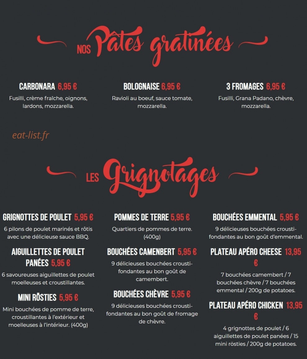 Fabulo Pizz — carte page 4
