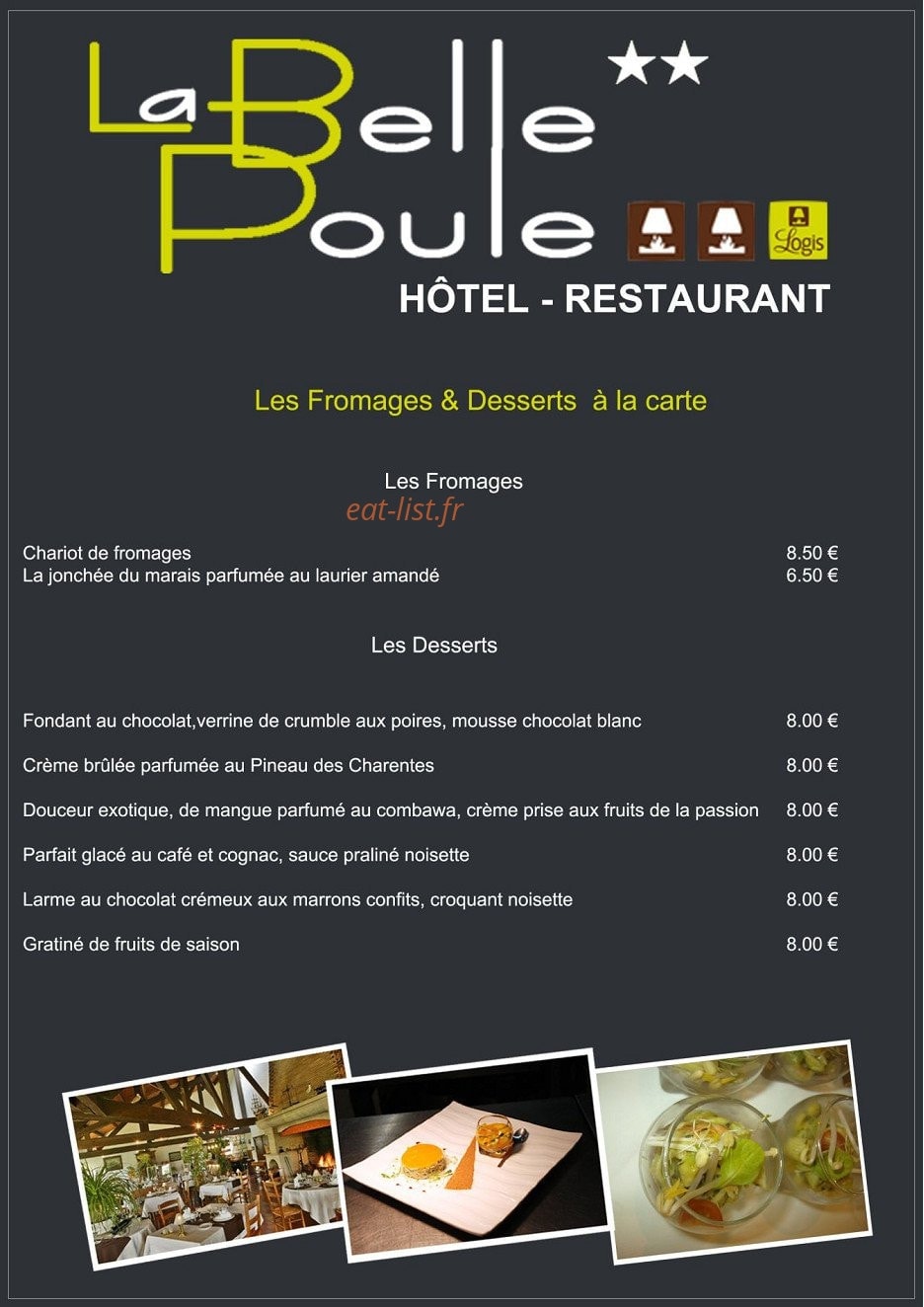 La belle poule — carte page 6