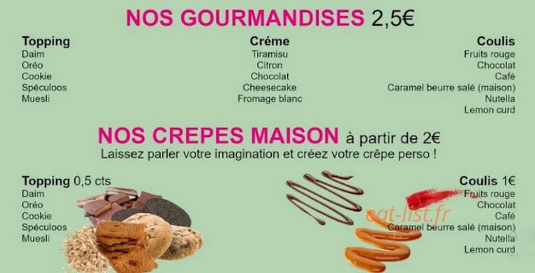 La P’tite Bouffe — carte page 3