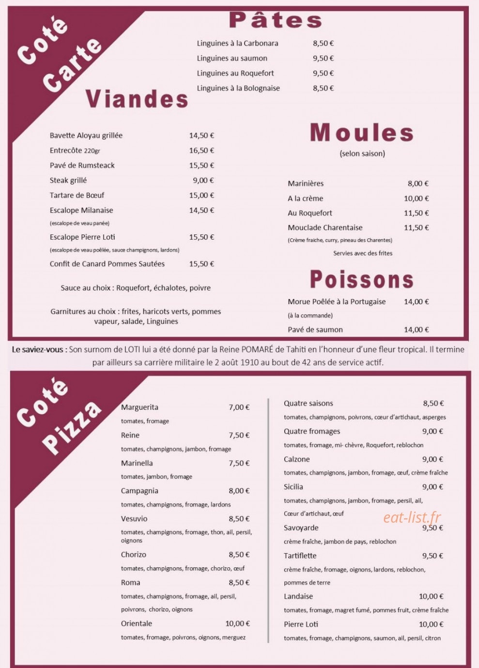 Le Pierre Loti — carte page 2