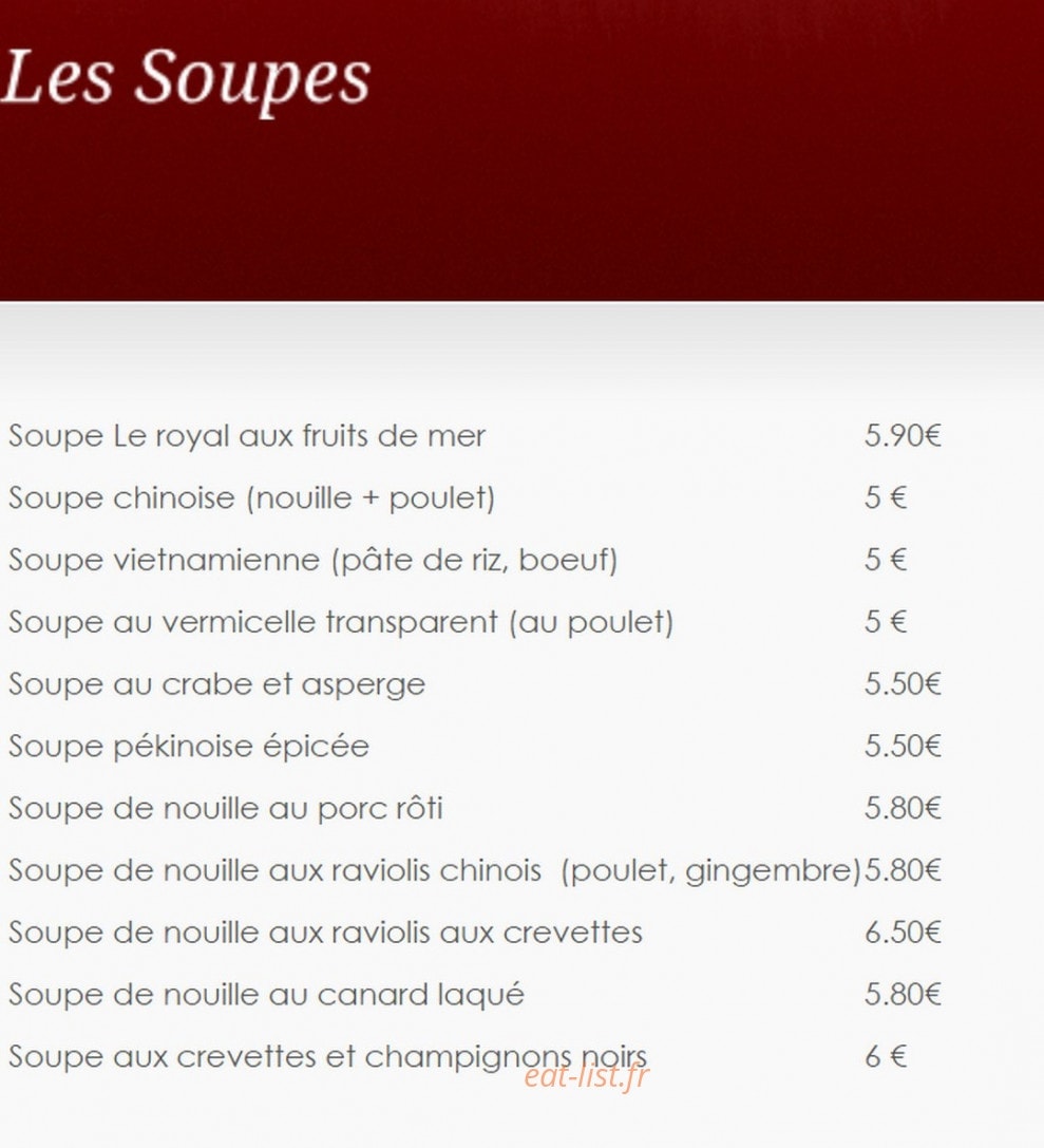 Le royal — carte page 6