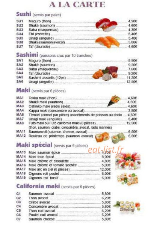 Le Tokyo — carte page 1
