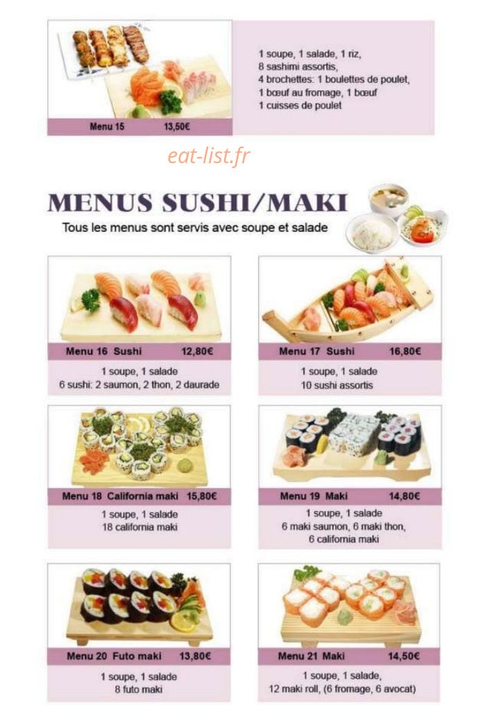 Le Tokyo — carte page 10