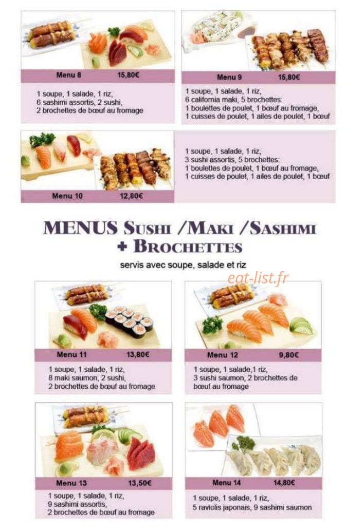 Le Tokyo — carte page 9