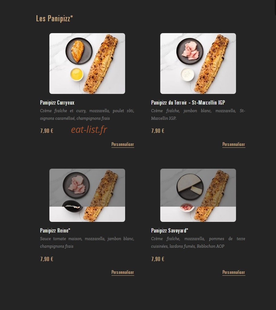 Pizza Cosy — carte page 5