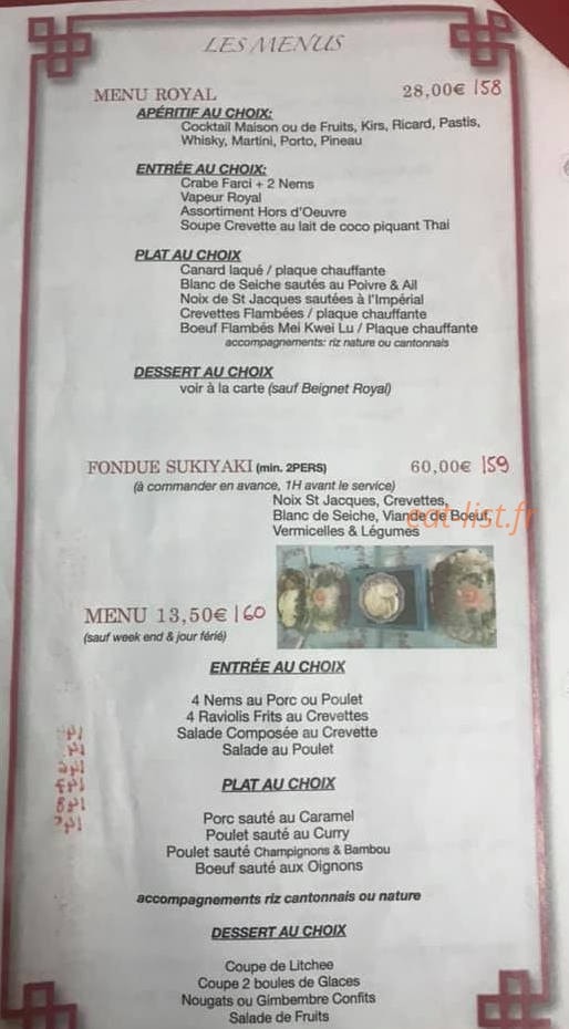 Restaurant Dai Lan — carte page 6