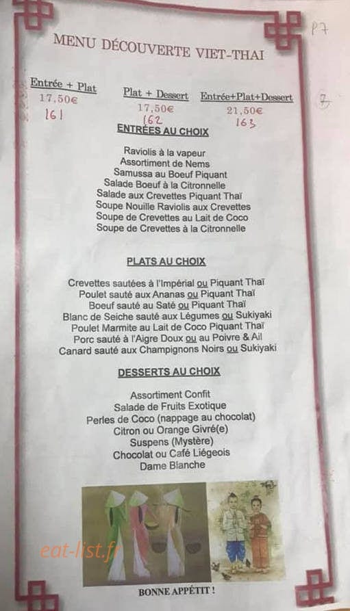 Restaurant Dai Lan — carte page 5