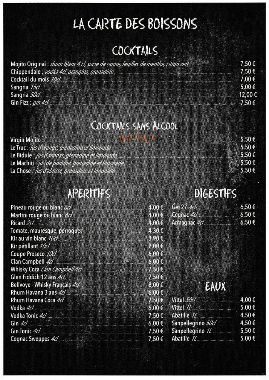 Restaurant L 'Art Doise — carte page 10