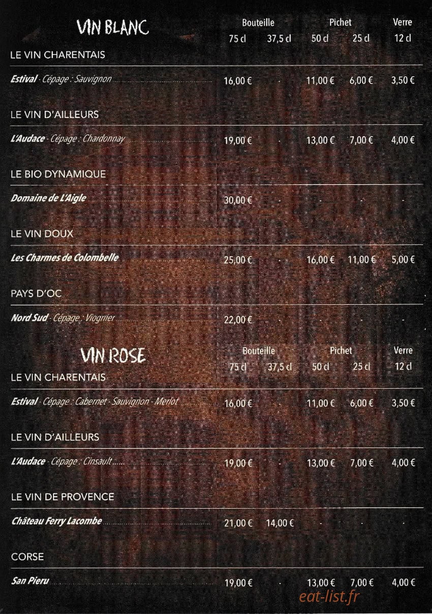 Restaurant L 'Art Doise — carte page 13