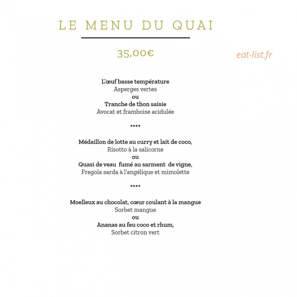 Restaurant Vivre(s) — carte page 5