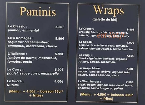 Bec Faim — carte page 3