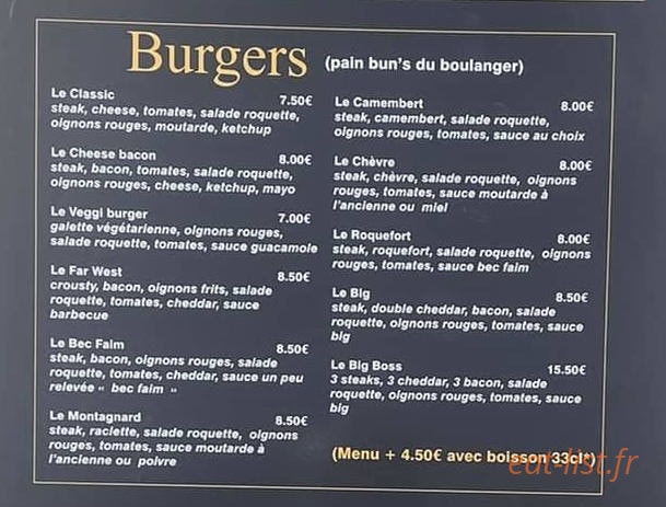Bec Faim — carte page 2