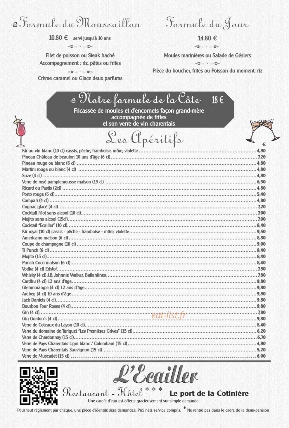 L'Ecailler — carte page 5