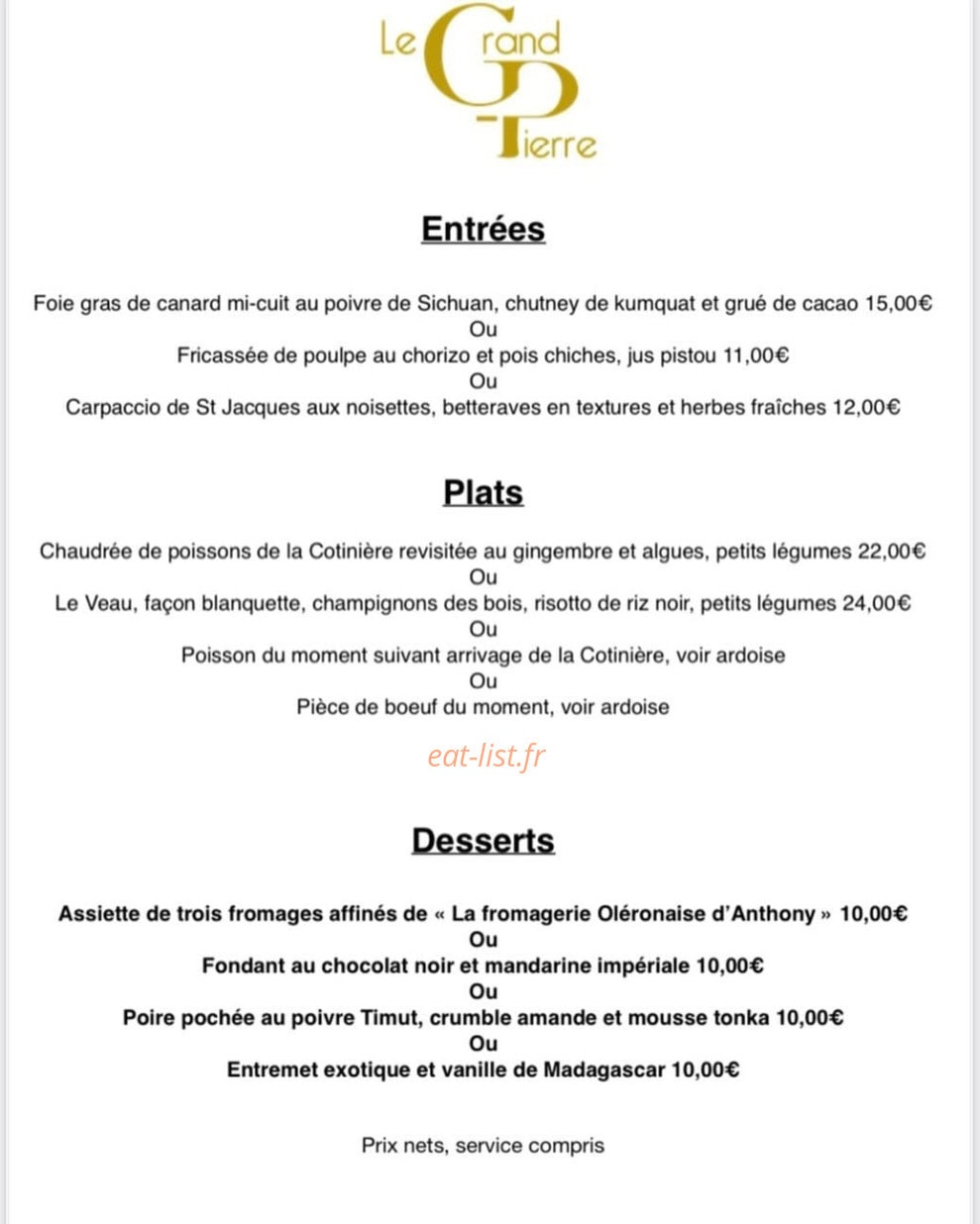 Le Grand-Pierre — carte page 1