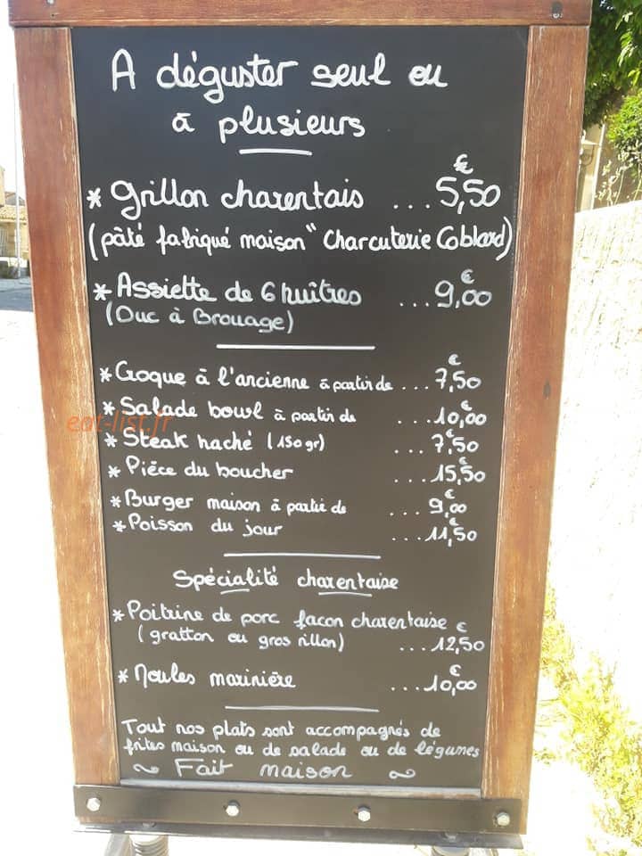 Le p'tit Biniou — carte page 1