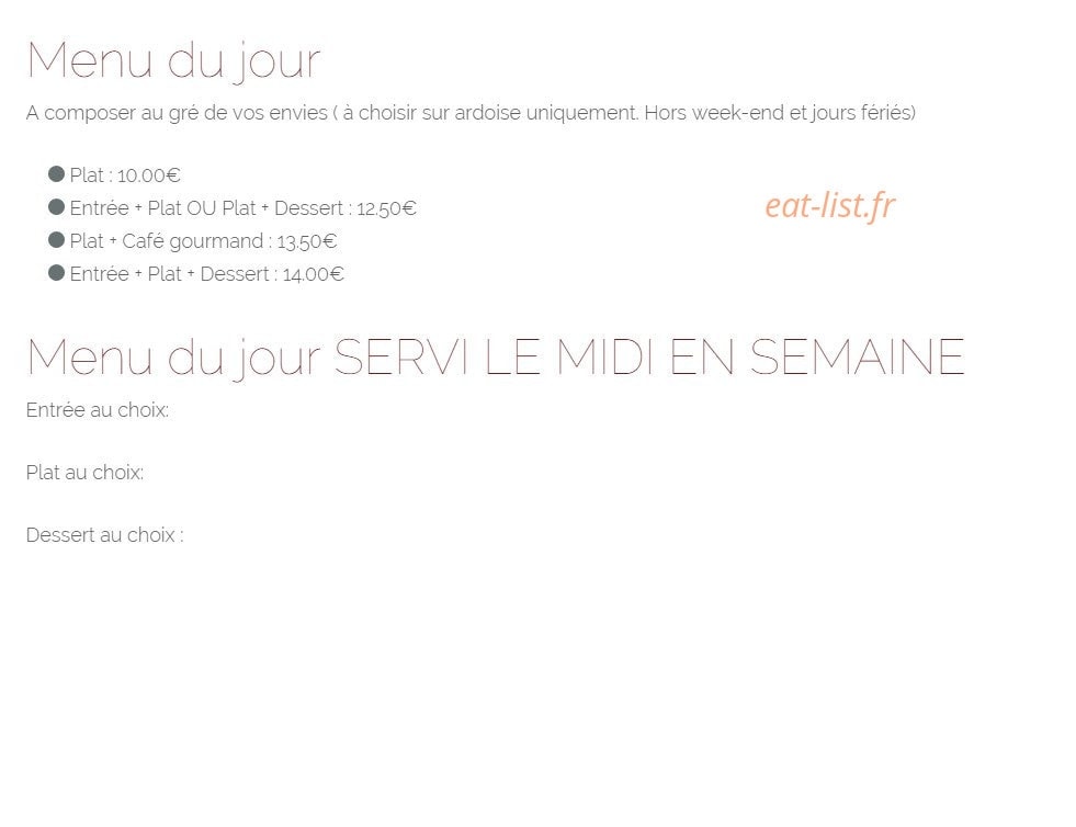 La grillardiére — carte page 1