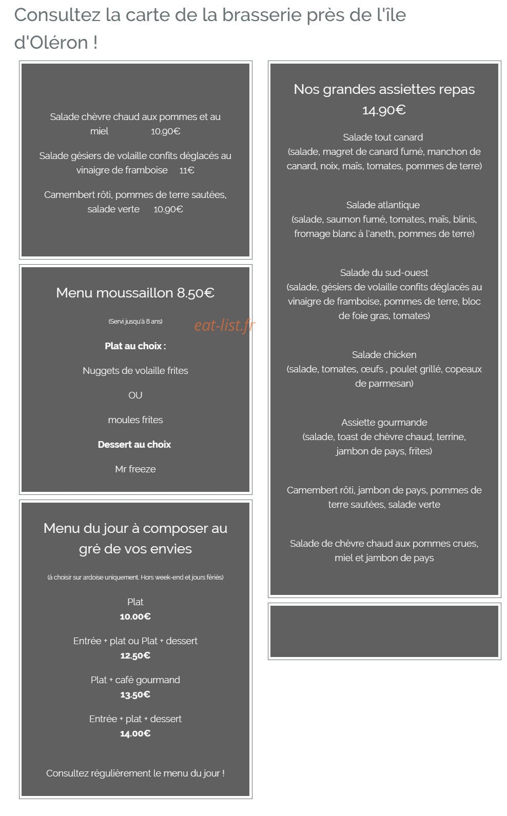 La grillardiére — carte page 4
