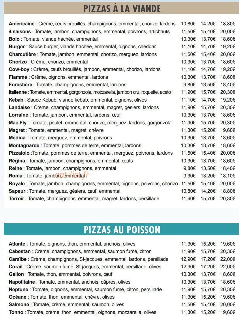 La Belle Bleue — carte page 2