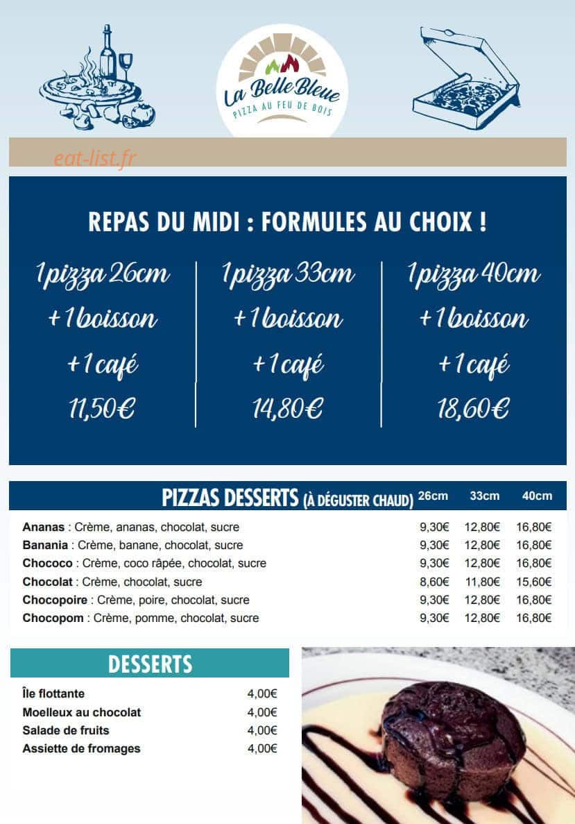 La Belle Bleue — carte page 5