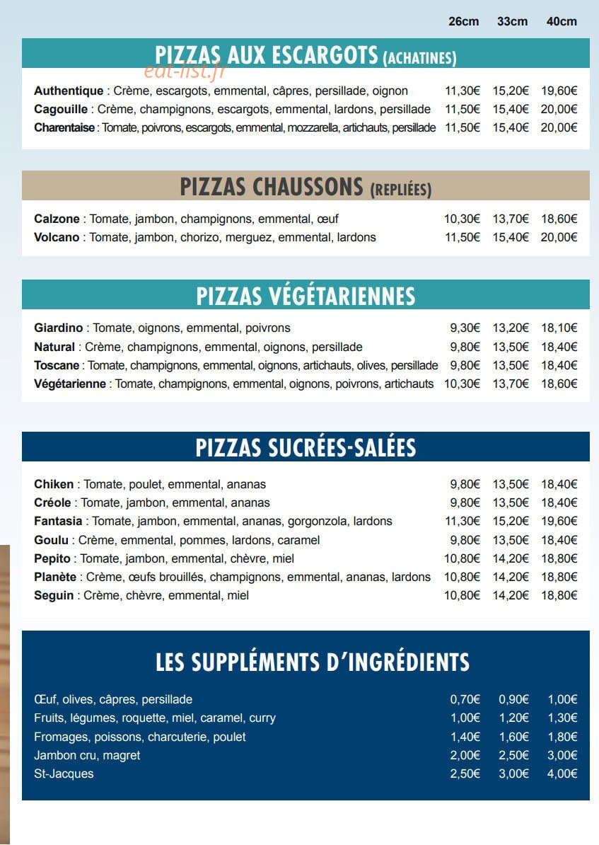 La Belle Bleue — carte page 4