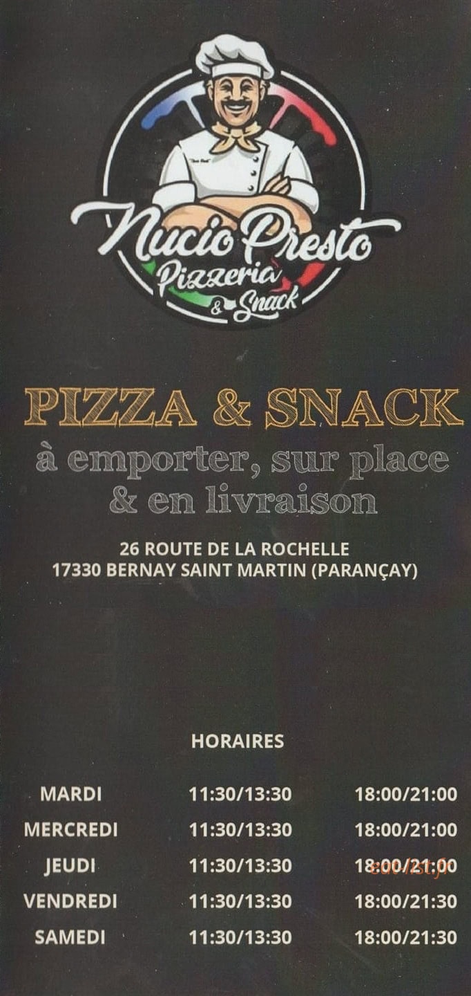Nucio Presto — carte page 1