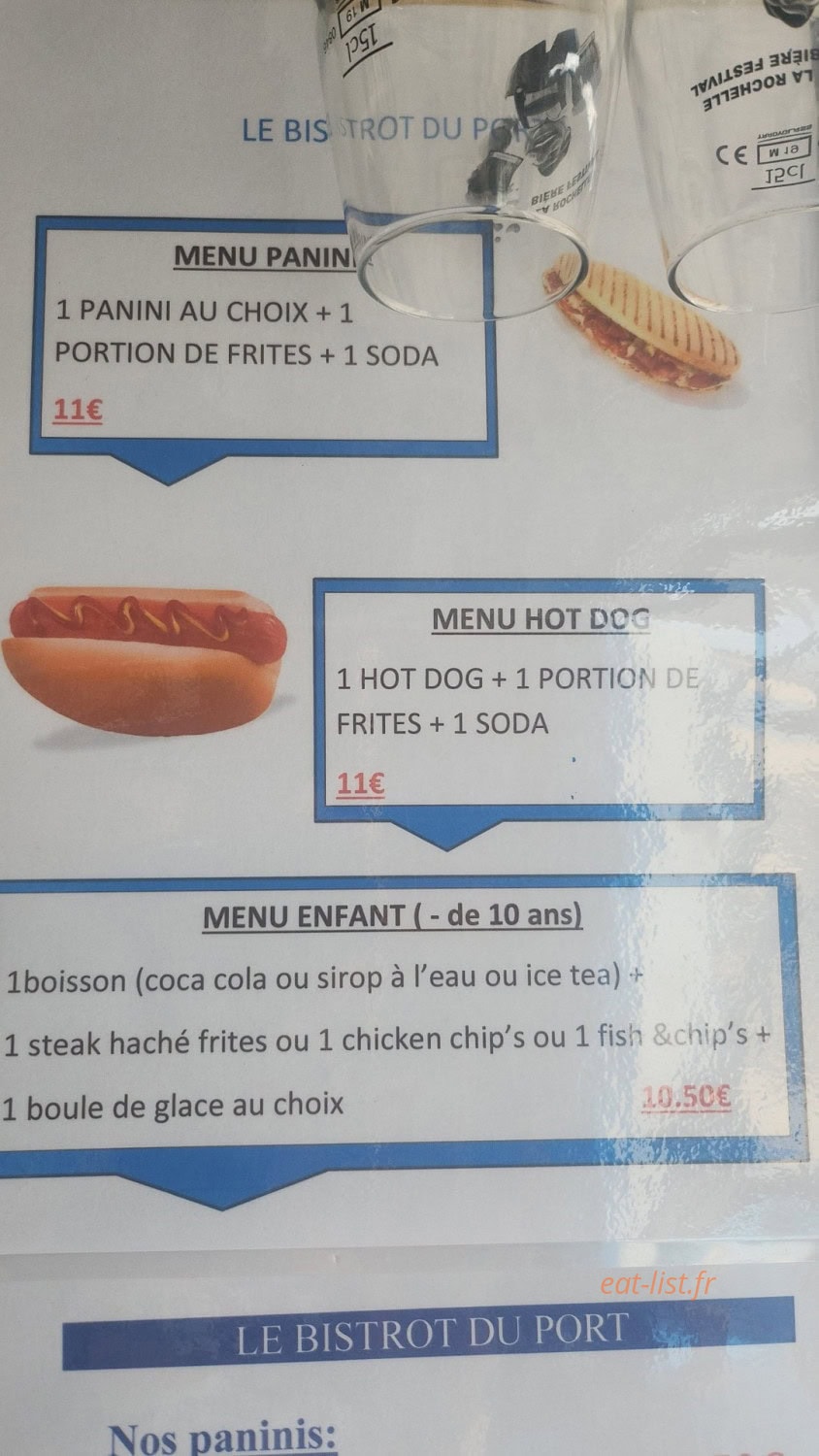 Bistrot du port — carte page 3