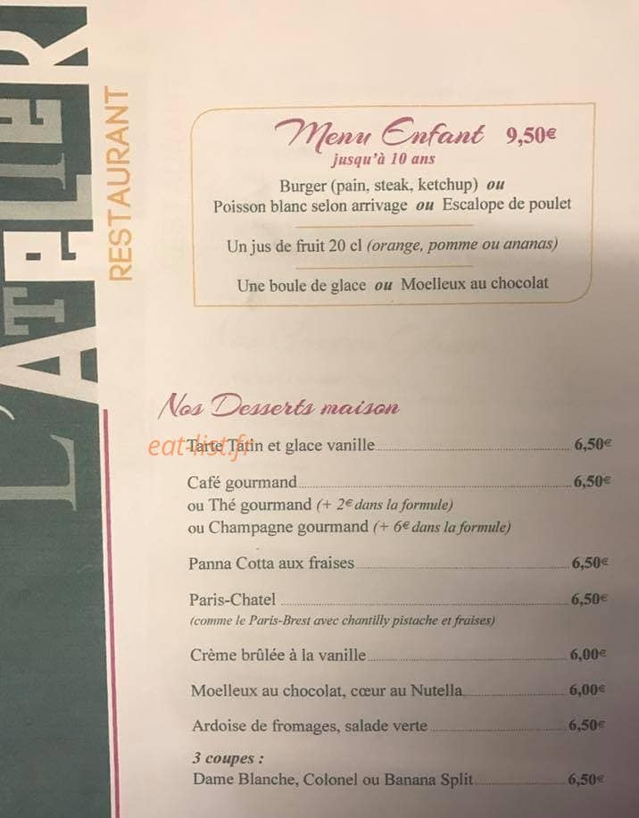 L'atelier — carte page 2