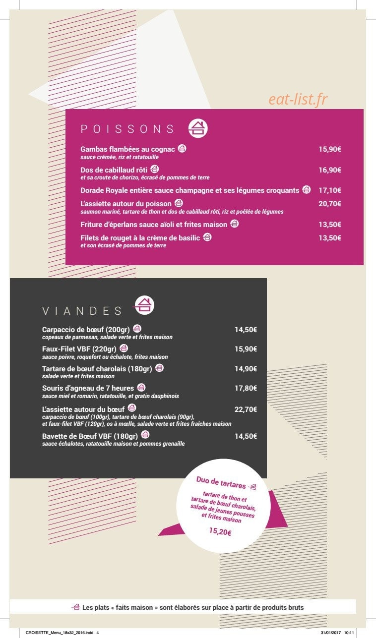 La Croisette — carte page 4