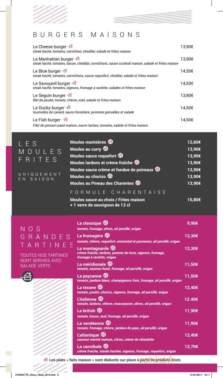 La Croisette — carte page 3